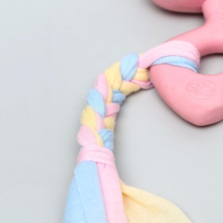 Premium chewing pier toy "Cow", 10.5 x 6.5 x 3.5 cm, pink-5