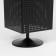 Perforated collapsible stand, 4 sides, spinning, 27 × 27 × 63 cm, black matte color