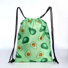 Bag for shoes on the lace, green color