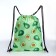 Bag for shoes on the lace, green color