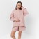 Women's costume (shirt, shorts) minku: oversize color dark pink, size 46