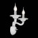 Sconces st. SL1112.501.02. Serenatta. 2x40 watts, E14, 35x37 cm, chromium color, white