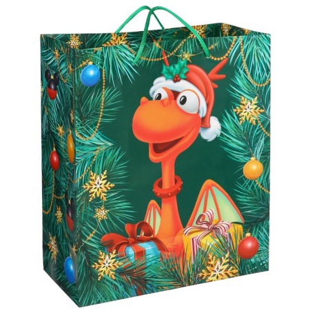 Gift Package "New Year" 23x27x11.5 cm, Mickey Mouse and Dragon-1