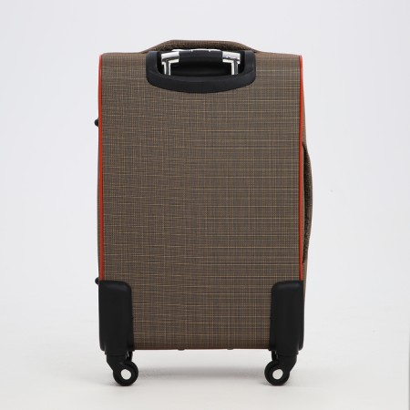 Small suitcase 24 "on lightning, code castle, with extension, beige color-6