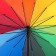 Umbrella - a semiautomatic “rainbow” cane, Eponge, 16 knitting needles, r = 61 cm, multi -colored