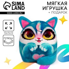 Подарочный набор для девочки с мягкой игрушкой «Котик», браслет желаний
