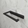 IDDIS SLIDE toilet paper holder, without cover, black