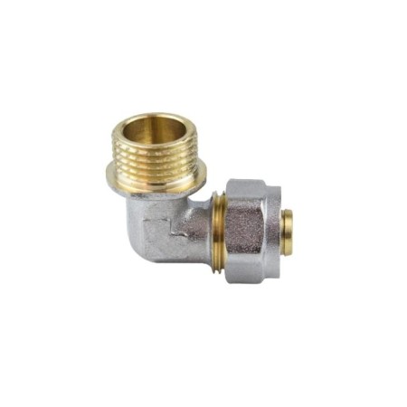 Aquasfera square 7006-07, compressive, 32 mm x 1 "x 90 °, outer thread, brass