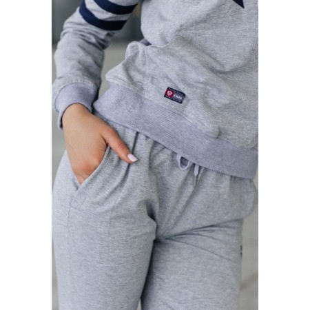 Female Female Suit, size 48, gray color, blue-13