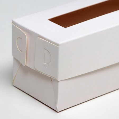 Box for Makarun, with a lodge, white 16.5 x 5.5 x 5.5 cm-2