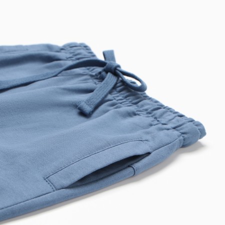 Pants for a boy, blue color, height 116 cm-1