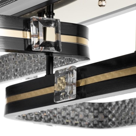 Causteen with PDD "Tilda" 2xLED 88W 3000-6000K RGB black gold 60x35x16cm-7