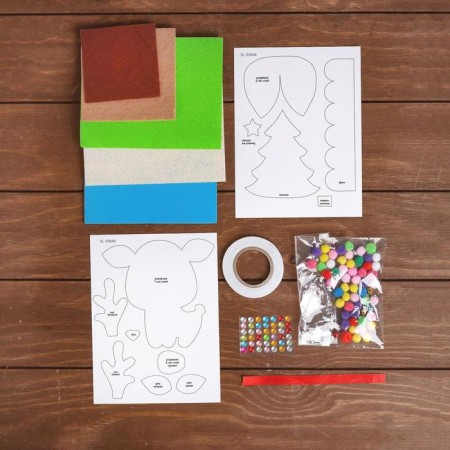 Set for creativity "Funny applications: New Year"-1