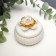 Coramics Coramics "White Lilia with Gold" 7x8x8 cm