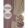 Set of curtains "Canvas", size 200x250 cm, 2 pcs, dusty rose, beige color