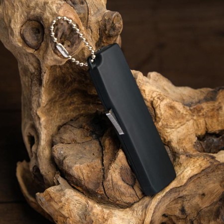 Automatic knife, folding "spike" steel - 420, handle - rubber, 14 cm-2