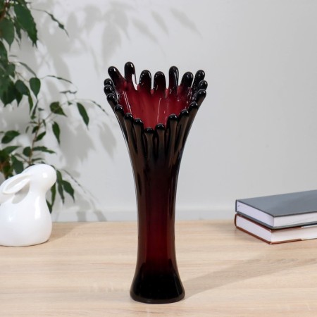 Vase "Coral" H 380 mm. From manganese glass (without decor)