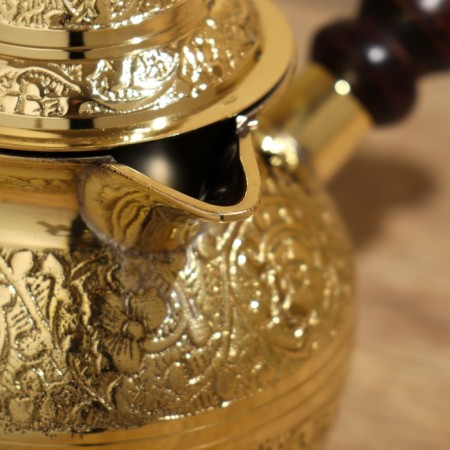 Turk with a lid 20x10x15 cm, brass-3