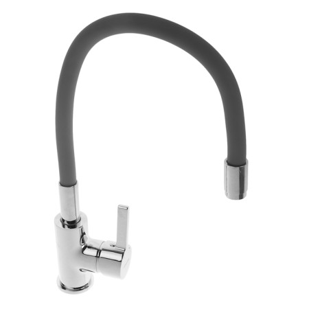 Accoona A9890T kitchen mixer, single -leaf, with silicone surge, gray/chrome