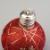 A set of Christmas tree balls "Golden threads" 2 pcs., Battery, 1 LED, glow warm white