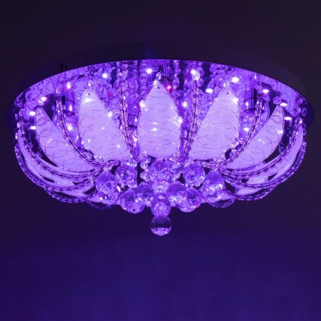Svetogor chandelier "Murmansk" 8x60W E27 LED lighting chrome 60x60cm-9