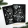 New Year's engraving "New Year! Snow Maiden ", with a color effect, 2 pcs