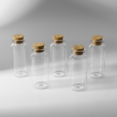 Jars for storing beads d = 3 × 7.3 cm, 5 pcs-1