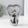 Souvenir Ceramics "Abstraction. Lovers with the heart" silver 13x7x18.5 cm