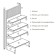 Mesh wall 350 × 900 mm, white color