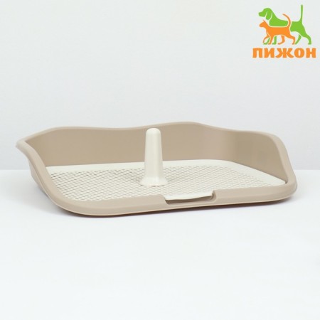 Dog toilet, 55 x 46 x 12 cm, beige