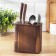 Stand for kitchen accessories and cutlery, 15 × 10 × 16.6 cm, tropical acacia
