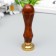 Printing for wax with a wooden handle "Wreath with flower" 9x2.5x2.5 cm