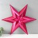 Figure "Star in the Star" large red metallic, half, 69.5x60.3 cm