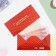 Money envelope "With the best wishes!" Red peas, 16.5 x 8 cm
