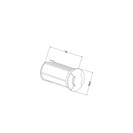 Introduced lamp Outdoor O044DL-L1S3K1, 1W, 4.2x4.2x7.8 cm, LED, 18LM, 3000K, Silver Color-8