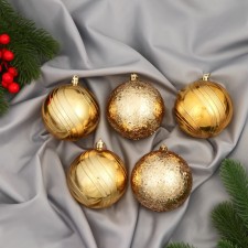 Set of balls plastic D-8 cm, 5 pcs 