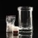 VAZA-Sub-3 VAZA-3, with a white candle, 10x15 cm, cylinder, glass