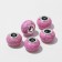 Busina "Texture" for magnesite, pink color in silver