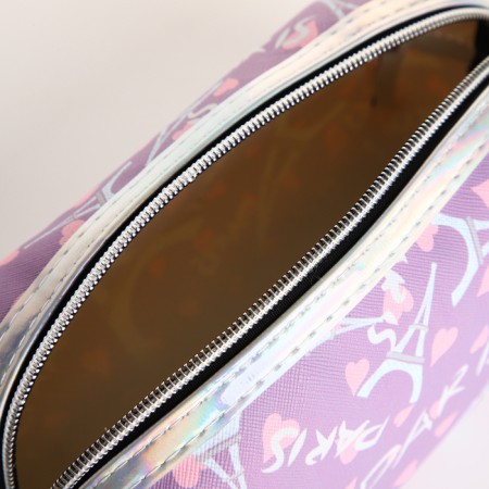 Lightning cosmetic bag, lilac color-2