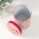 Casket Metal cylinder "Flowers on pink" 7.5x7.5x11 cm