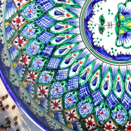 Largan Rishtan ceramics "Patterns", 32 cm, blue-14
