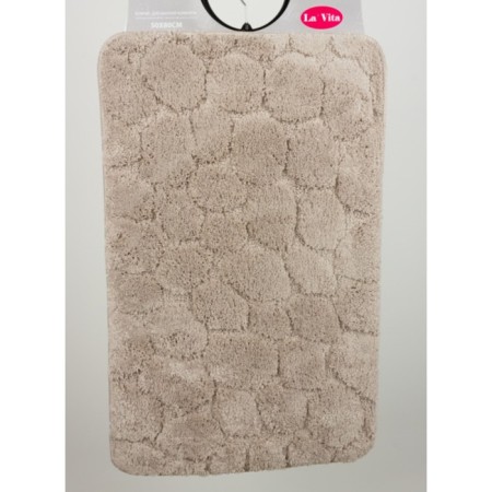 Bathroom mat "Milena", 50 x 80 cm, brown color
