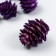 Decor for creativity "Pine violet bump" size 2-4 cm