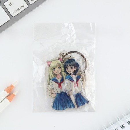 Key keychain children's acrylic "Girlfriends", 4.9 x 6.7 cm-4