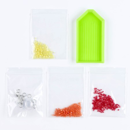 Set for creativity. Bead jewelery. "Glass" juicy citruses "-2