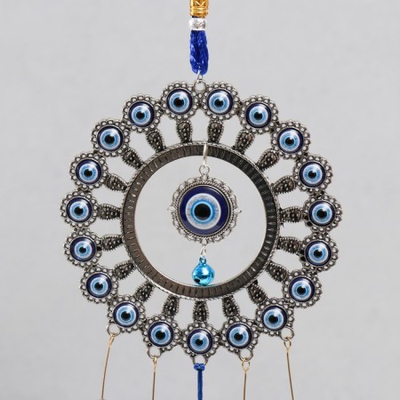 Wind music metal, plastic "from the evil eye" 5 bells 42x12x2.8 cm-1