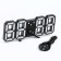 Electronic desktop watches, with a suspension, red indication, 9 x 23 cm, from USB