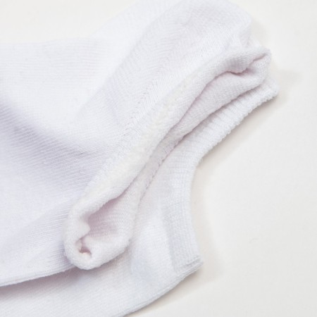 Women's socks "trackers", white color, size 23-25-3