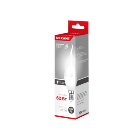 LED LED candle in the wind (CW) 7.5W E14 713LM 4000K neutral light Rexant-3