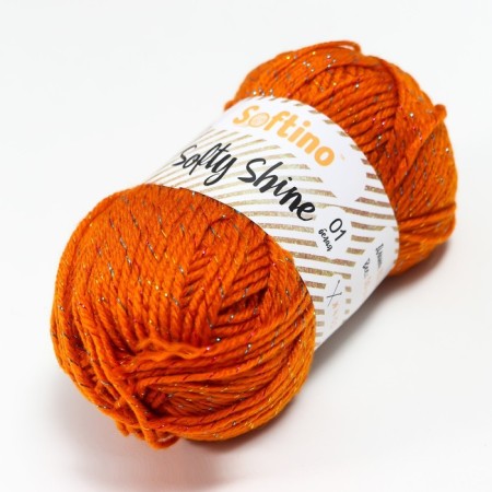 Yarn 70% acrylic, 30% silk "Softy Shine" 50 g 85 m color 22 Siena-1